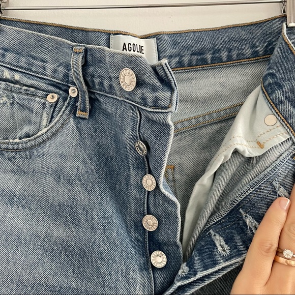 AGOLDE 90s Mid Rise Loose Fit sz 27 in Fall Out - Picture 12 of 15
